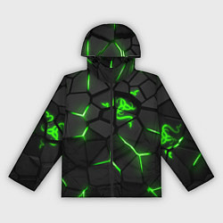 Ветровка с капюшоном женская Razer green neon, цвет: 3D-черный