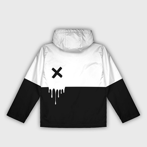 Женская ветровка Черно-белый X / 3D-Черный – фото 2