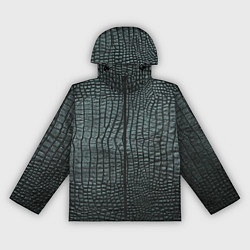 Ветровка с капюшоном женская Кожа крокодила - fashion, цвет: 3D-черный