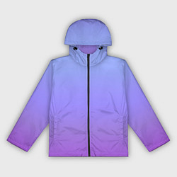 Ветровка с капюшоном женская Фиолетовый градиент, цвет: 3D-черный
