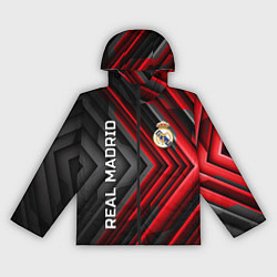 Ветровка с капюшоном женская Real Madrid art, цвет: 3D-черный