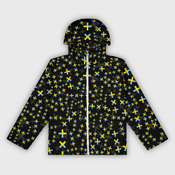 Ветровка с капюшоном женская TXT pattern logo, цвет: 3D-белый
