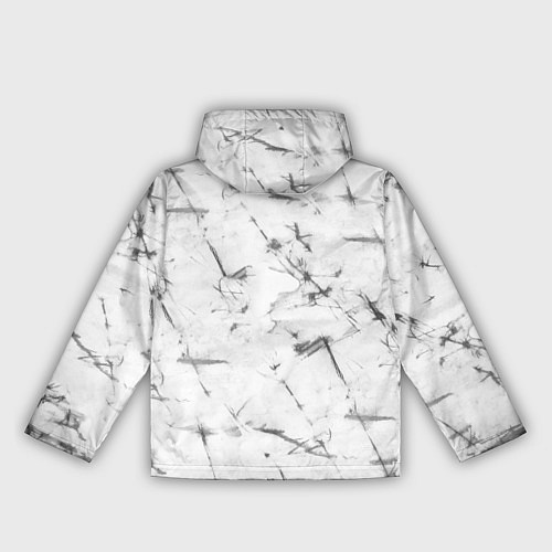 Женская ветровка Серый трещины тай-дай / 3D-Черный – фото 2