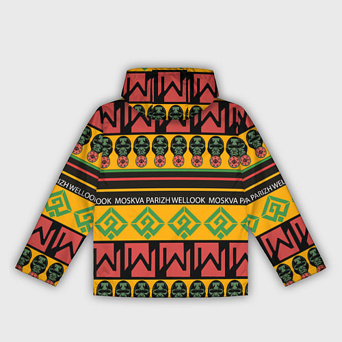 Женская ветровка Цвета африки / 3D-Черный – фото 2