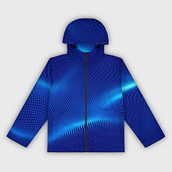 Ветровка с капюшоном женская Blue dots, цвет: 3D-черный