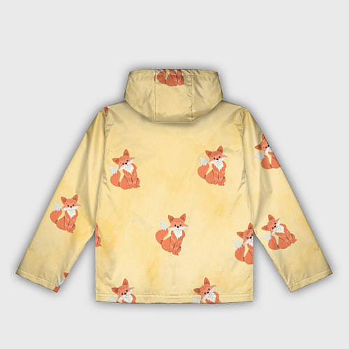 Женская ветровка Наблюдательные лисята / 3D-Черный – фото 2