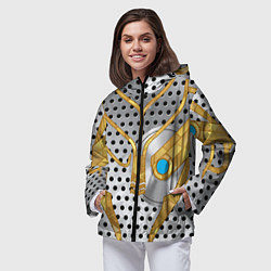 Ветровка с капюшоном женская Garrus Mass Effect, цвет: 3D-черный — фото 2