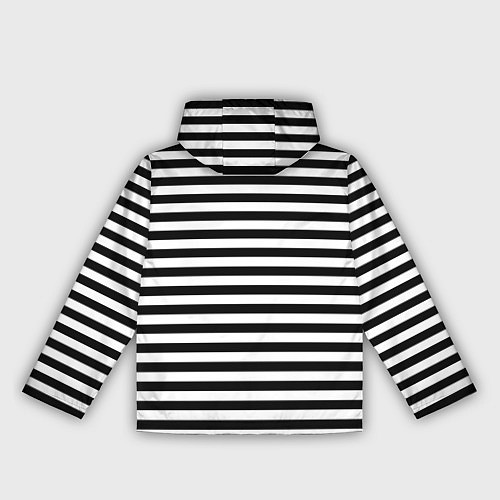 Женская ветровка Тельняшка черная Подводного флота ВМФ / 3D-Черный – фото 2