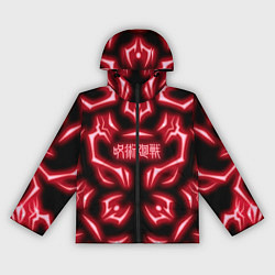Женская ветровка Магическая битва светящиеся Знаки Сукуны