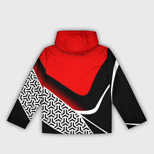 Женская ветровка Геометрическая униформа - красная / 3D-Черный – фото 2