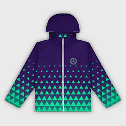 Ветровка с капюшоном женская Mercedes Benz sign, цвет: 3D-белый