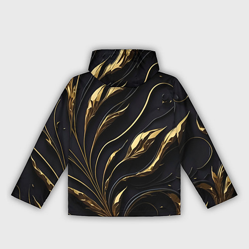 Женская ветровка Золотой орнамент на черном / 3D-Черный – фото 2