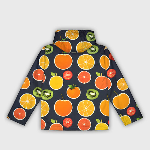 Женская ветровка Фрукты и ягоды / 3D-Черный – фото 2