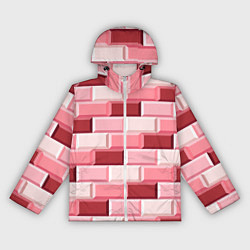Ветровка с капюшоном женская Красные кирпичи, цвет: 3D-белый
