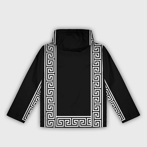 Женская ветровка Египетский орнамент на черном фоне / 3D-Черный – фото 2