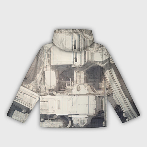 Женская ветровка Футуристическая архитектура будущего / 3D-Черный – фото 2