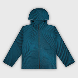 Ветровка с капюшоном женская Фантазия в синем, цвет: 3D-черный
