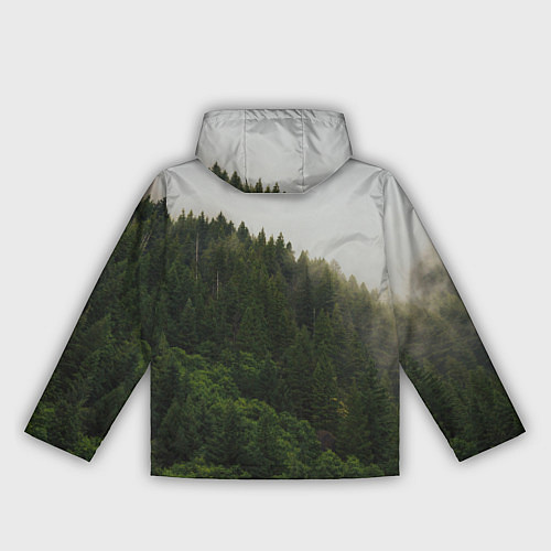 Женская ветровка Я из Сибири на фоне леса / 3D-Черный – фото 2