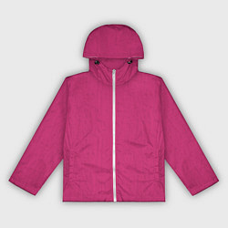 Ветровка с капюшоном женская Beetroot Purple, цвет: 3D-белый