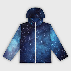 Ветровка с капюшоном женская Звездное небо - нейросеть, цвет: 3D-белый