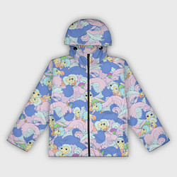 Ветровка с капюшоном женская Грифончики, цвет: 3D-черный