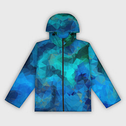 Ветровка с капюшоном женская Blue fantasy, цвет: 3D-черный