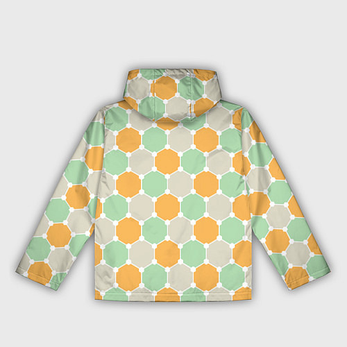 Женская ветровка Grey yellow green style / 3D-Черный – фото 2