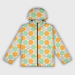 Ветровка с капюшоном женская Grey yellow green style, цвет: 3D-черный
