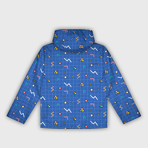 Женская ветровка Figures on blue / 3D-Черный – фото 2