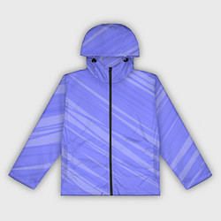Ветровка с капюшоном женская Диагональные полосы сиреневый, цвет: 3D-черный