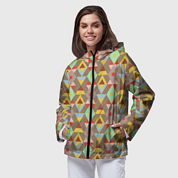 Ветровка с капюшоном женская Фигурный мир, цвет: 3D-черный — фото 2