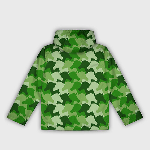 Женская ветровка Лошади, Единороги - камуфляж / 3D-Черный – фото 2