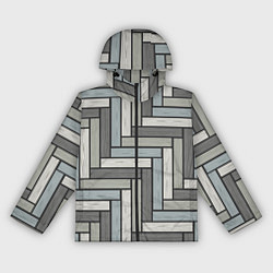 Ветровка с капюшоном женская Паркетик, цвет: 3D-черный