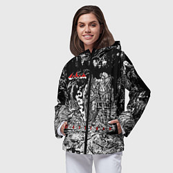 Ветровка с капюшоном женская Sodom Partisan, цвет: 3D-черный — фото 2