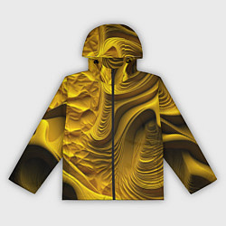 Ветровка с капюшоном женская Объемная желтая текстура, цвет: 3D-черный