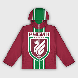 Ветровка с капюшоном женская Фк Рубин - Казань, цвет: 3D-белый