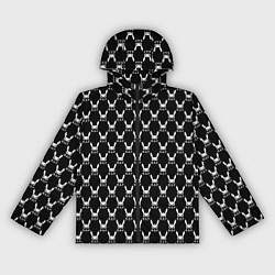 Ветровка с капюшоном женская BAP white pattern, цвет: 3D-черный