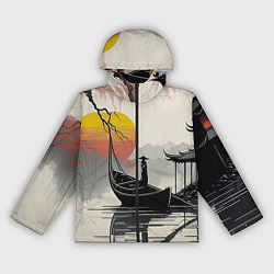 Ветровка с капюшоном женская Красота Японии, цвет: 3D-черный