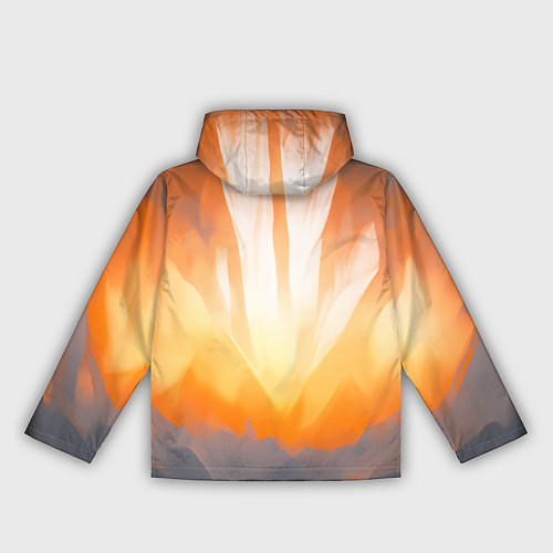 Женская ветровка Нарисованная огненная лиса / 3D-Черный – фото 2