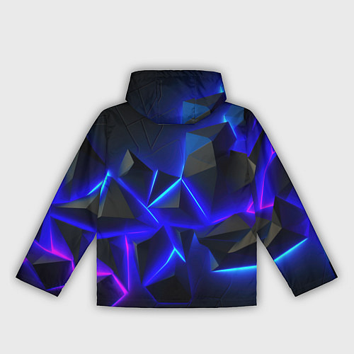 Женская ветровка Разлом плит из неона / 3D-Черный – фото 2