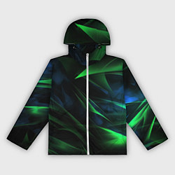 Ветровка с капюшоном женская Dark green background, цвет: 3D-белый