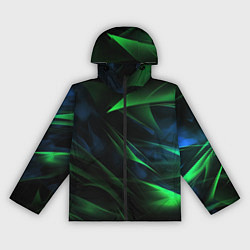 Ветровка с капюшоном женская Dark green background, цвет: 3D-черный