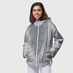 Ветровка с капюшоном женская С пятнами пота, цвет: 3D-белый — фото 2