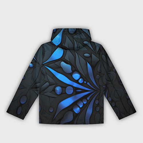 Женская ветровка Black blue elements / 3D-Черный – фото 2