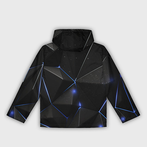 Женская ветровка Black geometry texture / 3D-Черный – фото 2