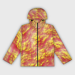 Ветровка с капюшоном женская Золото с оранжевым, цвет: 3D-черный