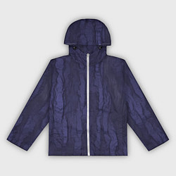 Ветровка с капюшоном женская Синяя кора, цвет: 3D-белый