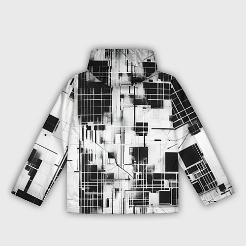 Женская ветровка Кибер Сетка гранж / 3D-Черный – фото 2