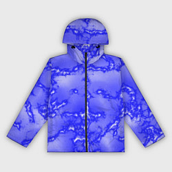 Ветровка с капюшоном женская Темно-синий мотив, цвет: 3D-черный