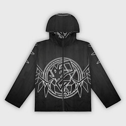 Ветровка с капюшоном женская Touhou Project Эмблема Фландр Скарлет, цвет: 3D-черный